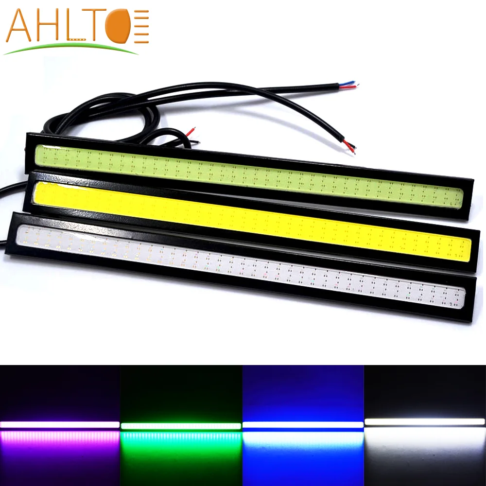 1 шт. автомобильный Led 12 В DRL 17 см/14 см 2 ряда/1 ряд COB для вождения противотуманных