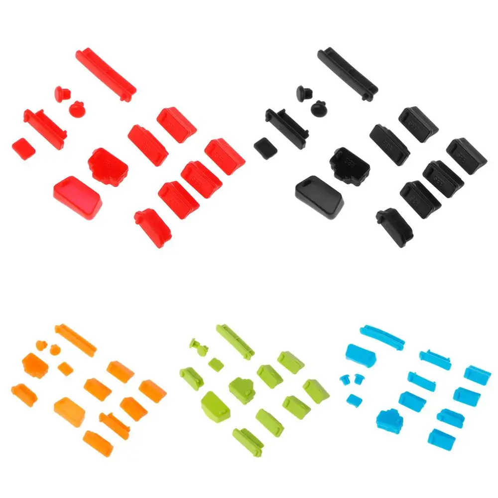 

Совершенно новый и высококачественный цветной силиконовый чехол для ноутбука 13 шт./компл. защита от пыли универсальный пылезащитный чехол