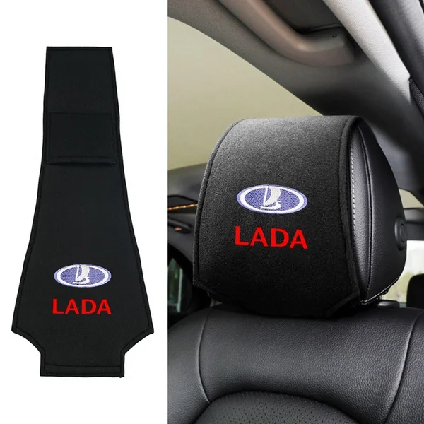 Car accessories Car Seat Headrest Cover Suitable And Durable For Universal Car LADA Niva 2107 Samara Granta Kalina Priora Vesta usb car charger universal mobile 3a charger for iphone11 xiaomi huawei for lada niva kalina priora granta largus vaz samara 2110