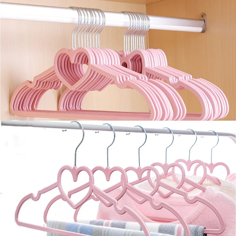 

10Pcs Plastic Non-slip Hangers Hook Durable Shirt Hanger Ideal for Laundry Everyday Use Slim Space Saving Heavy Duty Clothes