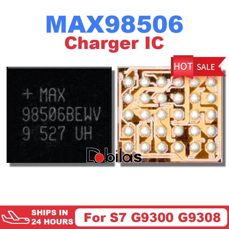 5Pcs MAX98506 For Samsung GALAXY S7 S8 G9308 G9300 Charging IC Chip BGA USB Charger IC Replacement Parts MAX98506BEWV Chipset