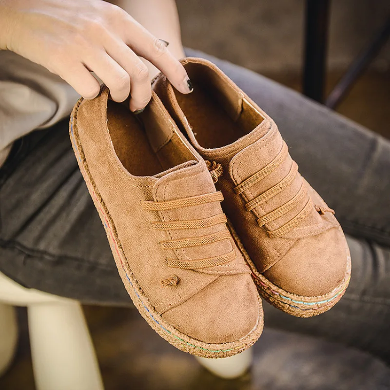 Кроссовки женские на низком каблуке повседневная спортивная обувь с прострочкой