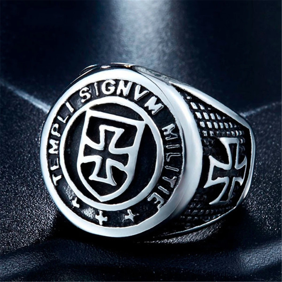 Мужское титановое защитное кольцо Knight Templar Crusade ретро Винтажное в средневековом