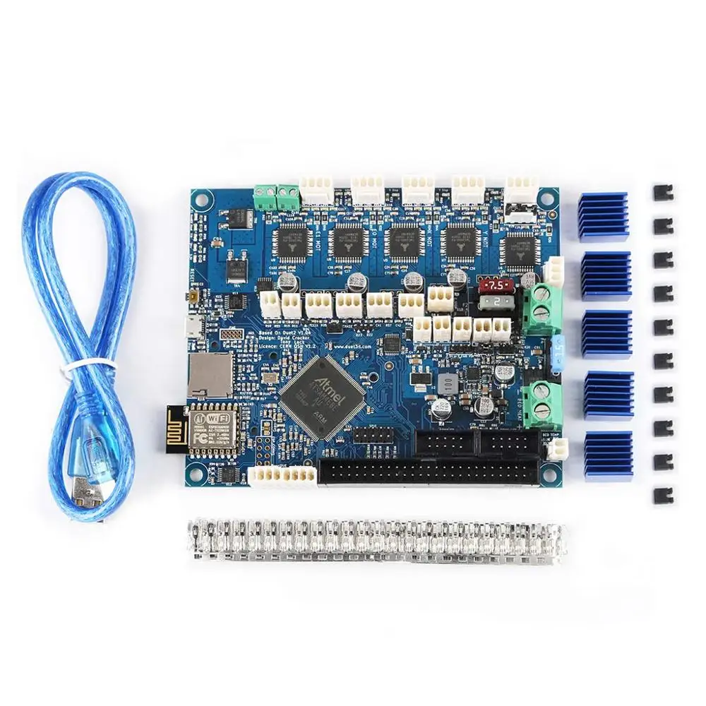 Duet 2 Wifi V1.04 Borad Cloned Duet2 Расширенная 32 битная Плата управления для BLV MGN Cube 3D принтер CNC