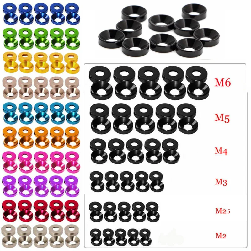 

Анодированные болты с потайной головкой M2/M2.5/M3/M4/M5/M6