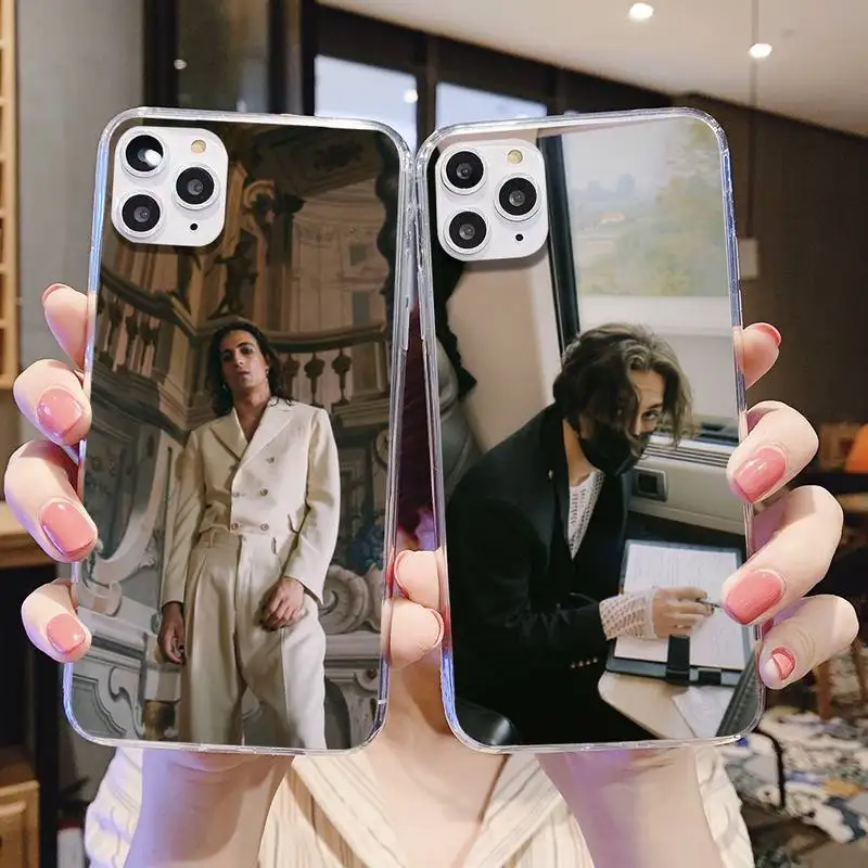 

Maneskin Damiano David soft Silicone Phone Case For Iphone 6 6s 7 8 plus X Xr XS 11 12 Mini Pro Max Transparent Fundas Cover