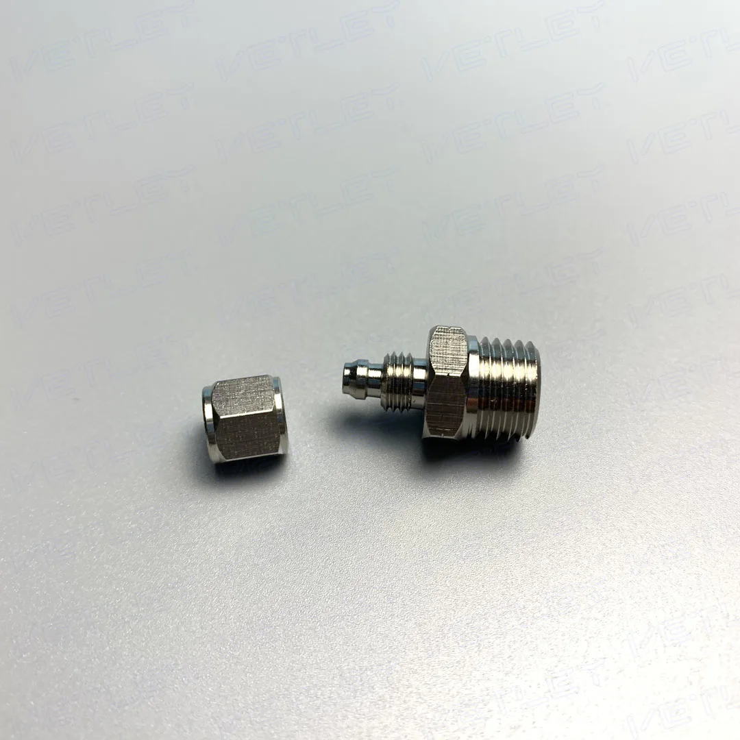 ДНЯО Америки с резьбой ниппель Штекерный разъем для КПК 6-NPT1/8 6-NPT1/4 латунный