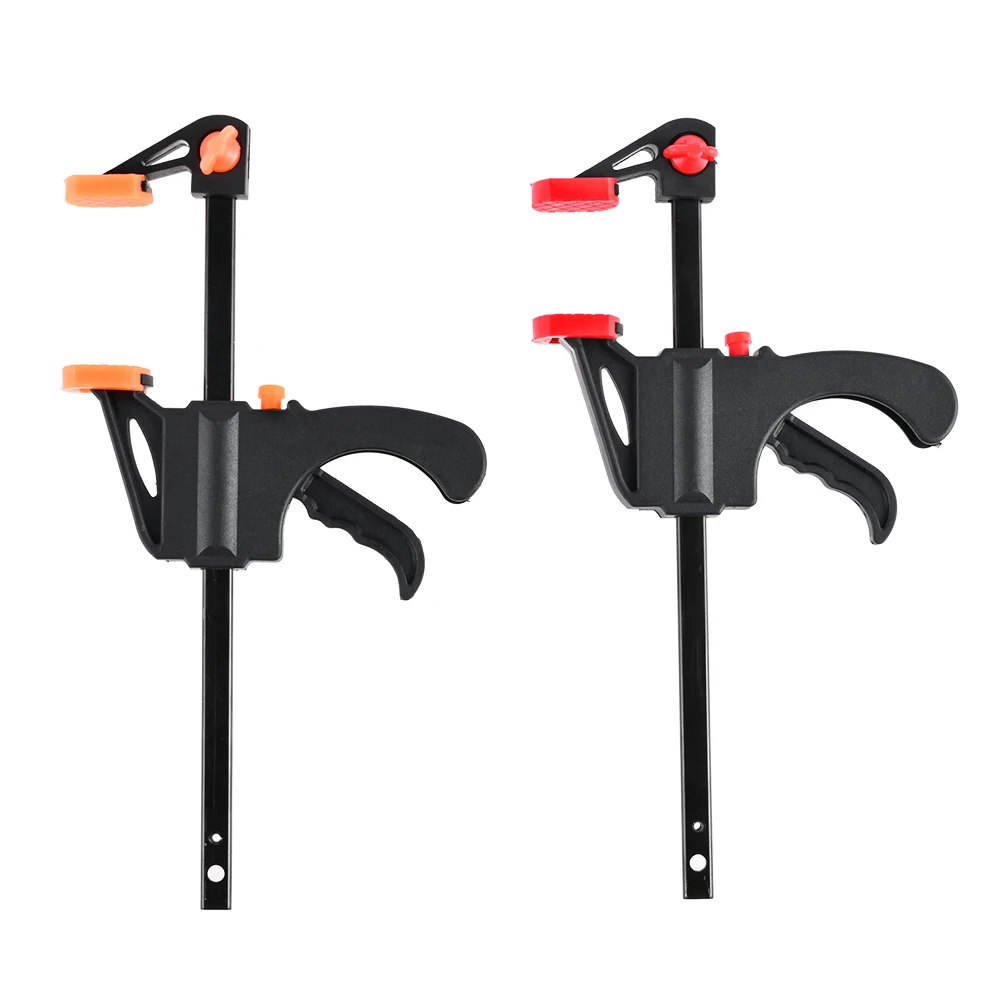 

2/4 Inch Fixed Clamp Woodworking F Clip Grip Work Bar Ratchet Quick Release Speed Squeeze A Clamp Kit Hand Woodworking Tools