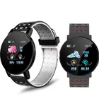 119 плюс смарт-браслет сердечного ритма умные часы, для мужчин, браслет спортивные часы ремешок Водонепроницаемый умные часы на Android с будильником