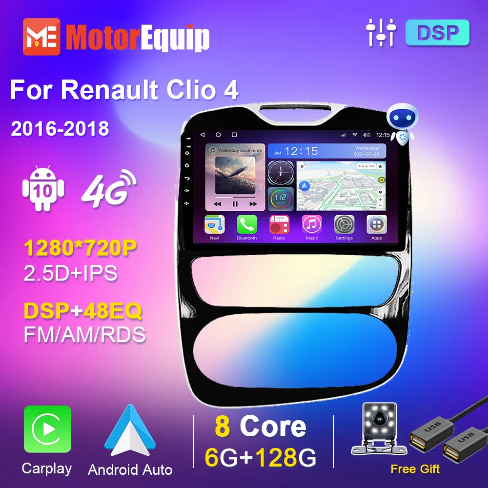 

For Renault Clio 4 2016 2017 2018 Android Car Radio Autoradio Multimedia Player Navigation DVD GPS Smart Audio for Cars No 2 din