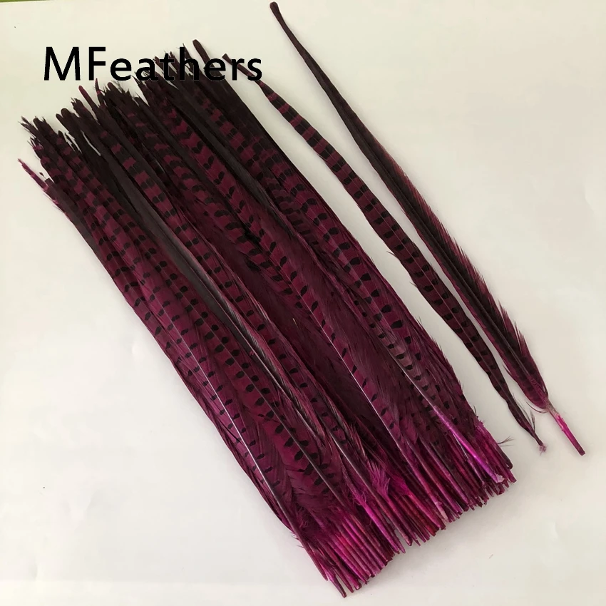 natural hot pink 100 шт Черный Цвет ringneck перо из хвоста фазана обесцвеченные и окрашенные перья фазана карнавал Showgirl Backpieces - Цвет: natural hot pink