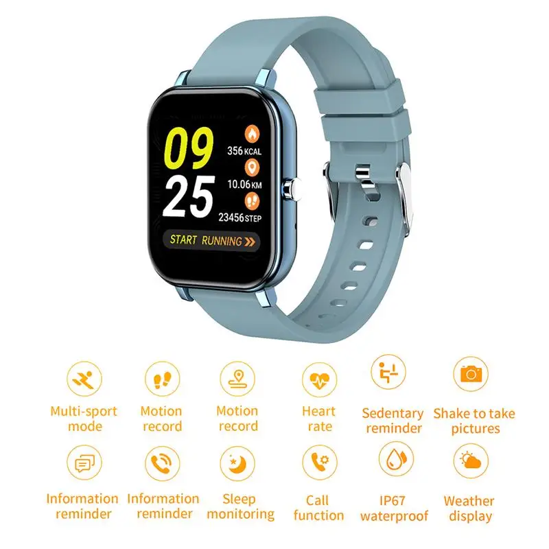 Новые умные часы электронные спортивные HD сенсорный вызовов через Bluetooth браслет