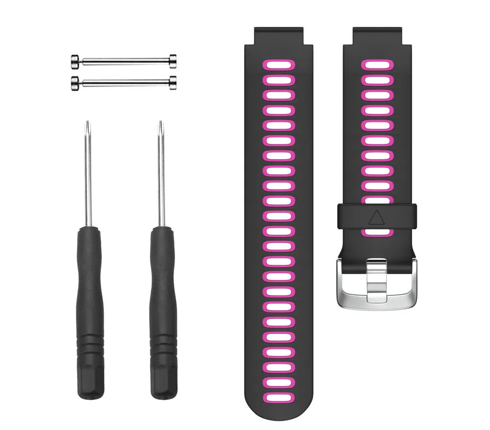

For Garmin Forerunner 735XT Silicone Strap Dual Color Bracelet Watchbands Smart Watches Bands