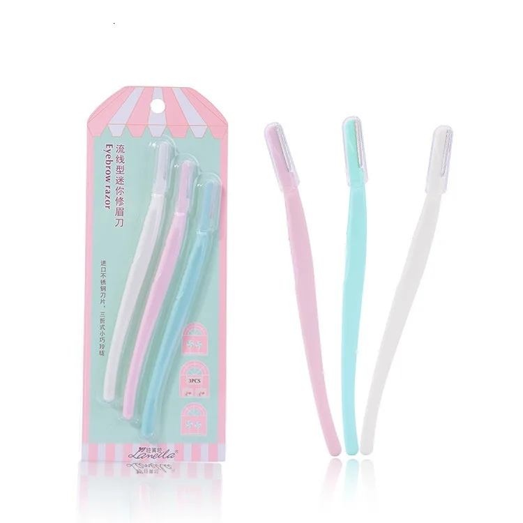 

Mini Compact Stainless ti mei dao Three Loaded Eyebrow Tool A0884