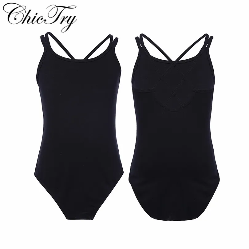 Детское балетное трико для девочек без рукавов гимнастическое комбинезоны