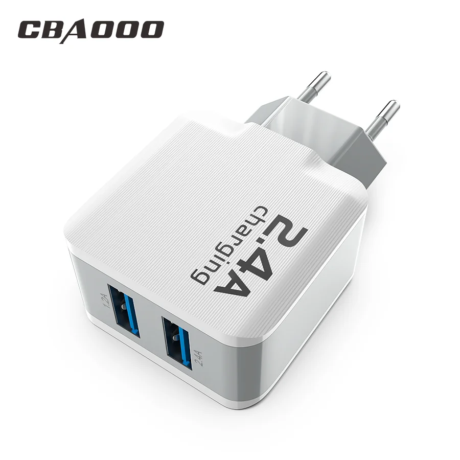 Фото CBAOOO ЕС 5 в 2 4 А USB зарядное устройство для iPhone X 8 7 iPad быстрое настенное EU адаптер CBAOOO ЕС 5 в 2 4 А USB зарядное устройство для iPhone X 8 7 iPad быстрое настенное EU адаптер