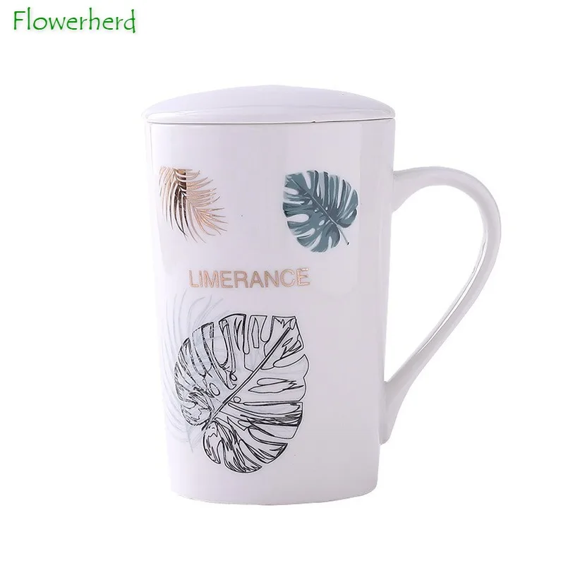 

Ceramic Porcelain Mug Coffee Mug with Lid Spoon Home Office Ceramic Mug Coffee Cup Mugs Coffee Cups Drinkware Coffeeware