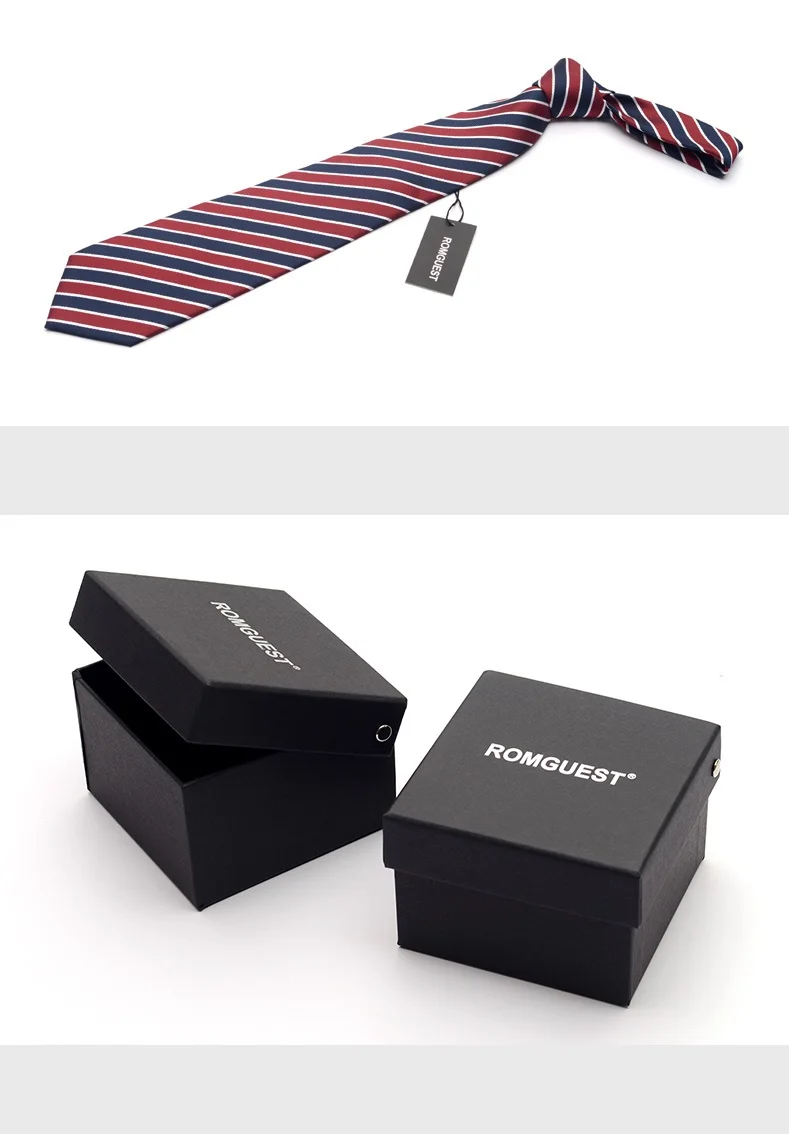 2020 High Quality Brand New Fashion Formal Suit Business Work Red Blue Striped 9cm Necktie Wedding Tie for Men with Gift Box | Аксессуары