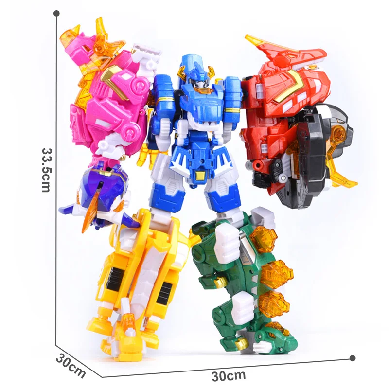 7 в 1 Mini Force 2 Super Gino Power Transformation Robot Toys экшн-фигурки MiniForce X Deformation Dinosaur Mecha Toy | Игрушки и
