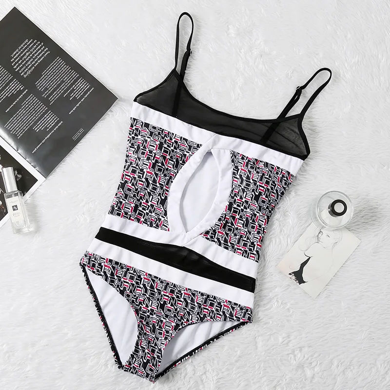 Новый дизайн купальный костюм пуш-ап цельный купальник женский подиумный