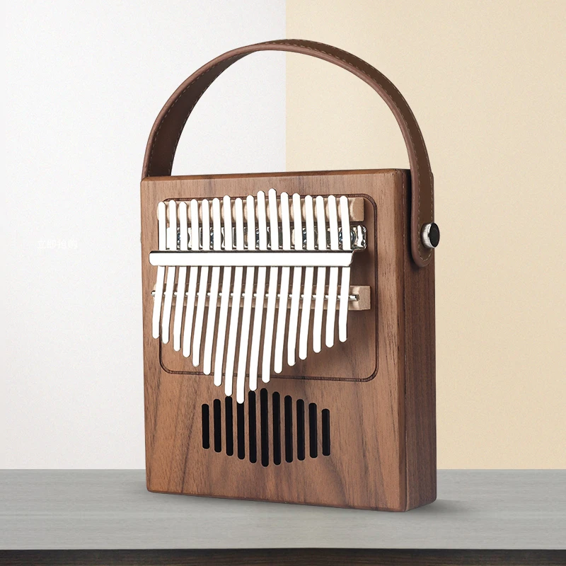 17 клавиш Kalimba большой палец пианино EQ красное дерево звеньевой динамик