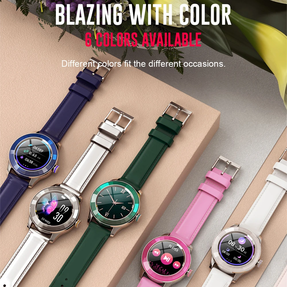 

IWO PRO 2021 S09 Women Smart Watch IP67 Waterproof Heart rate pressure monitor bluetooth control For Android Ios