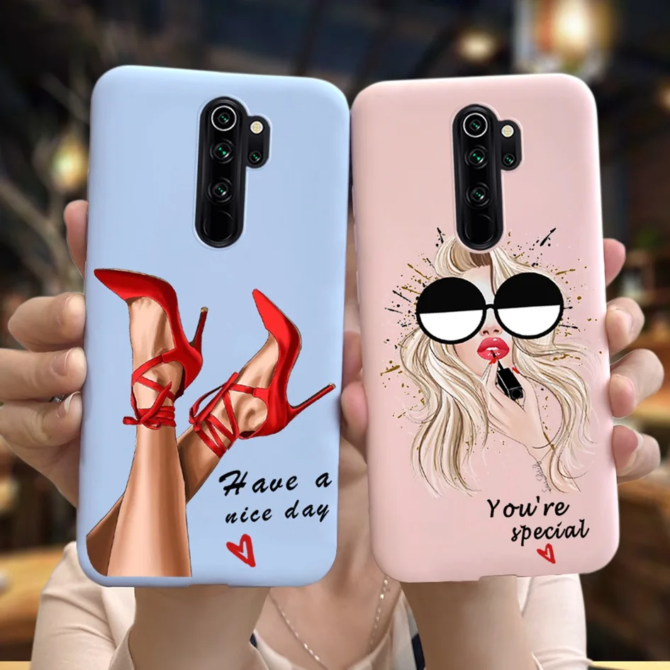 Чехол для Xiaomi Redmi Note 8 2021 милый мягкий чехол телефона девочек Pro бампер Note8 |