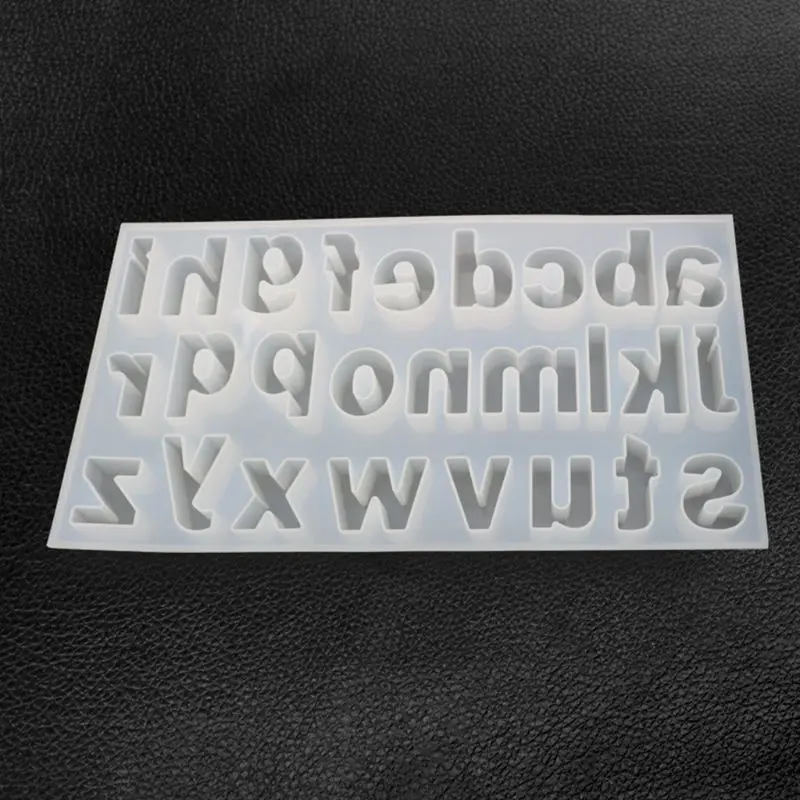 

Creative DIY Crystal Epoxy Mold Lowercase Letter Molds Jewelry Making Mould B95F