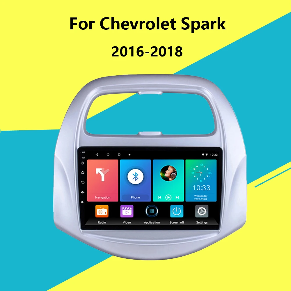

2 din Android 8.1 Car Radio Stereo WIFI GPS Navigation Multimedia Player head unit For Chevrolet SPARK 2016-2018