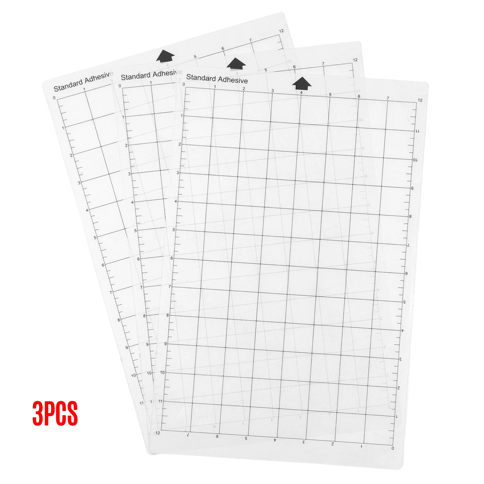 3Pcs/Set Replacement Cutting Mat Transparent Adhesive Mat Pad With Measuring Grid For Silhouette Cameo Plotter Machine 2022 New