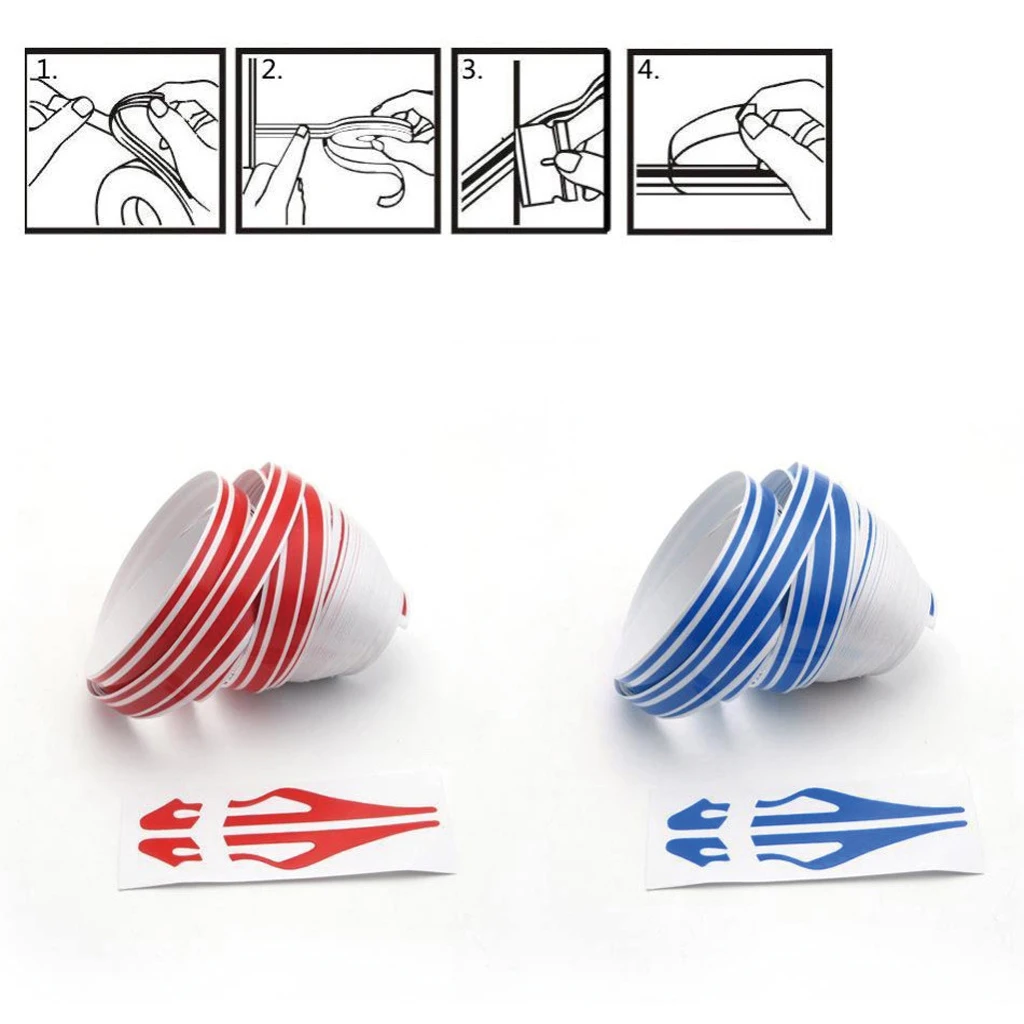 

2 Pack 12mmx9.8m Pinstriping Pin Stripe Vinyl Tape Decal Sticker Auto Line