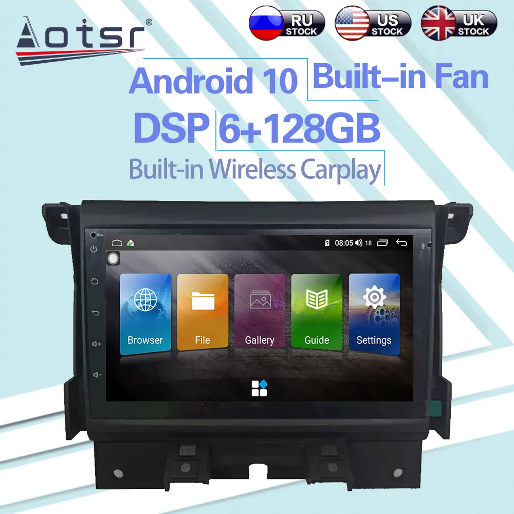 

Автомагнитола 2 Din, 6 + 128 ГБ, для Land Rover Discovery 4, Android 10