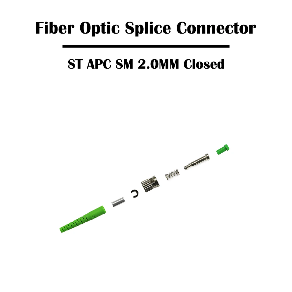 Соединитель оптического волокна ST UPC/APC Openc/закрытый 100 шт. 2 0 мм SM одномодовый