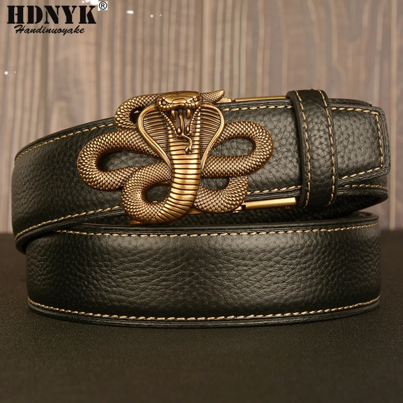 Factory Direct Cowskin Belt Fashion Dragon Designer Buckle Belt High Quality Genuine Leather Belt for Men Quality Assurance