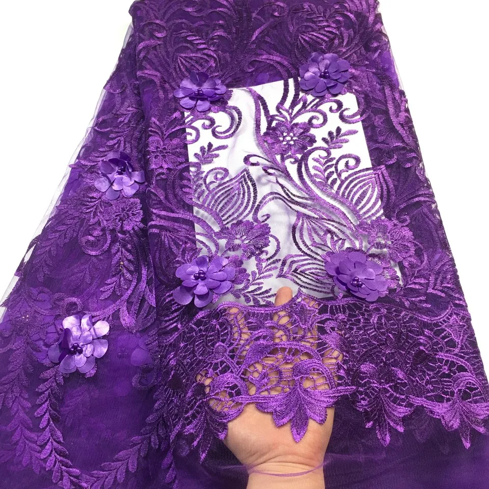 Африканская кружевная ткань 2019 высокое качество 3D кружево золотого цвета