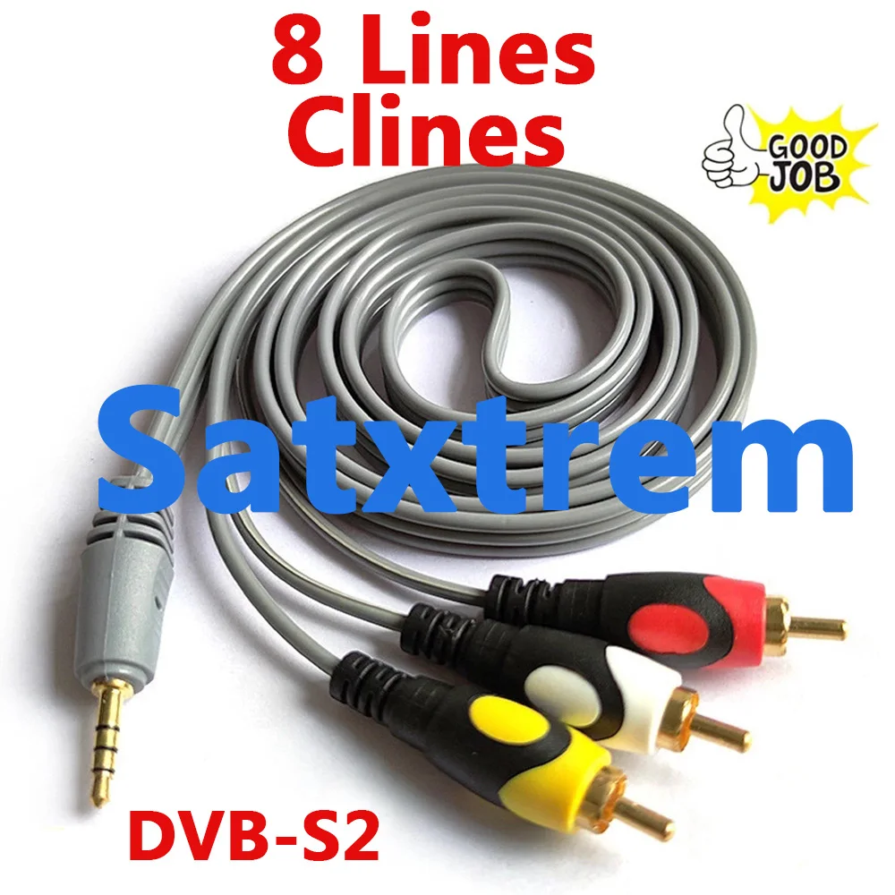 

8 Lines Satxtrem Cline mi Cable Stable HD TV V7 V8 V9 Nova ESPA A