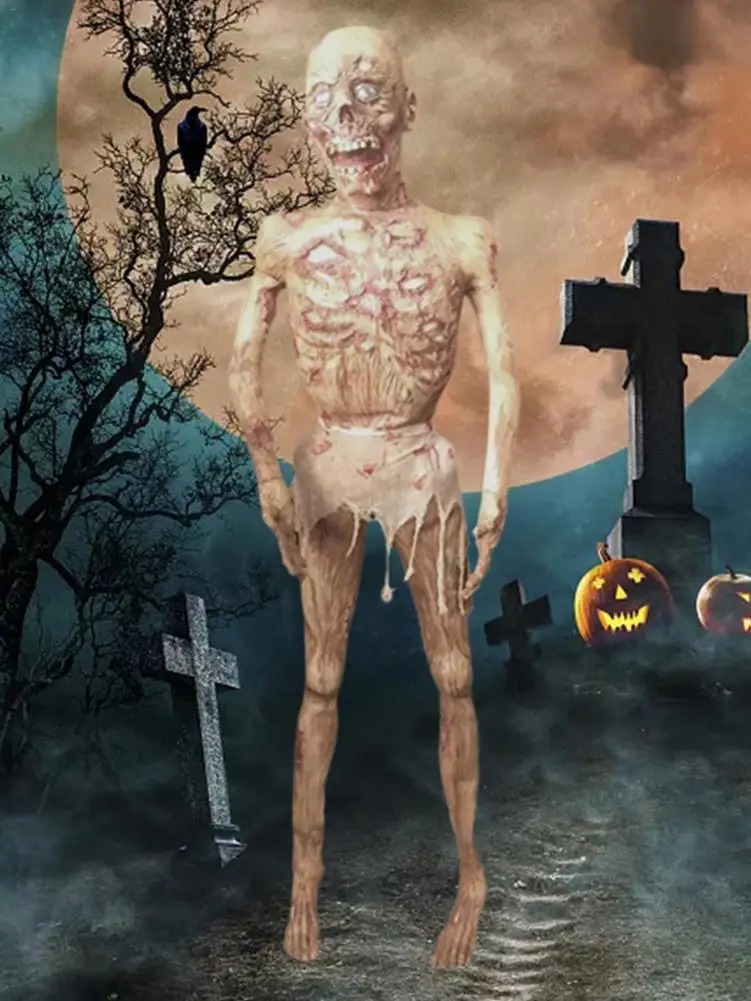 

2020 Horror Halloween Decoration Creepy Zombie Ghost Scary Bloody Body Zombie Escape Haunted House Bar Props