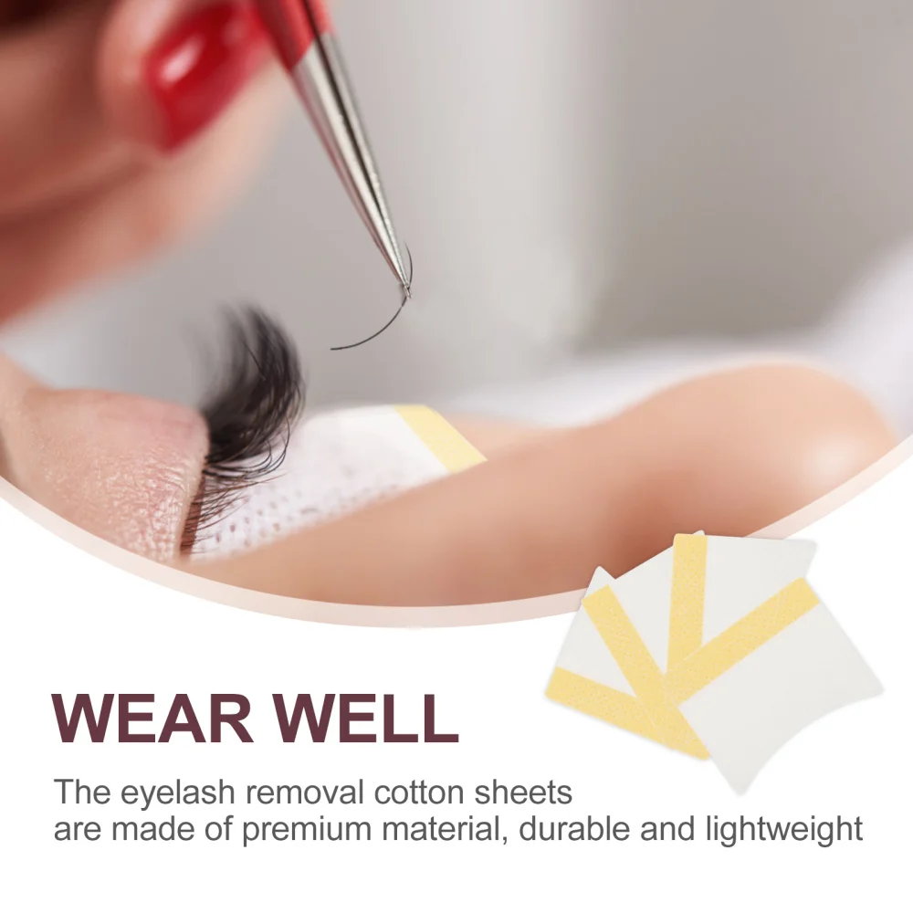 

400pcs Eyelash Beautifying Cotton Sheets Eyelash Removal Cotton Pads (White)