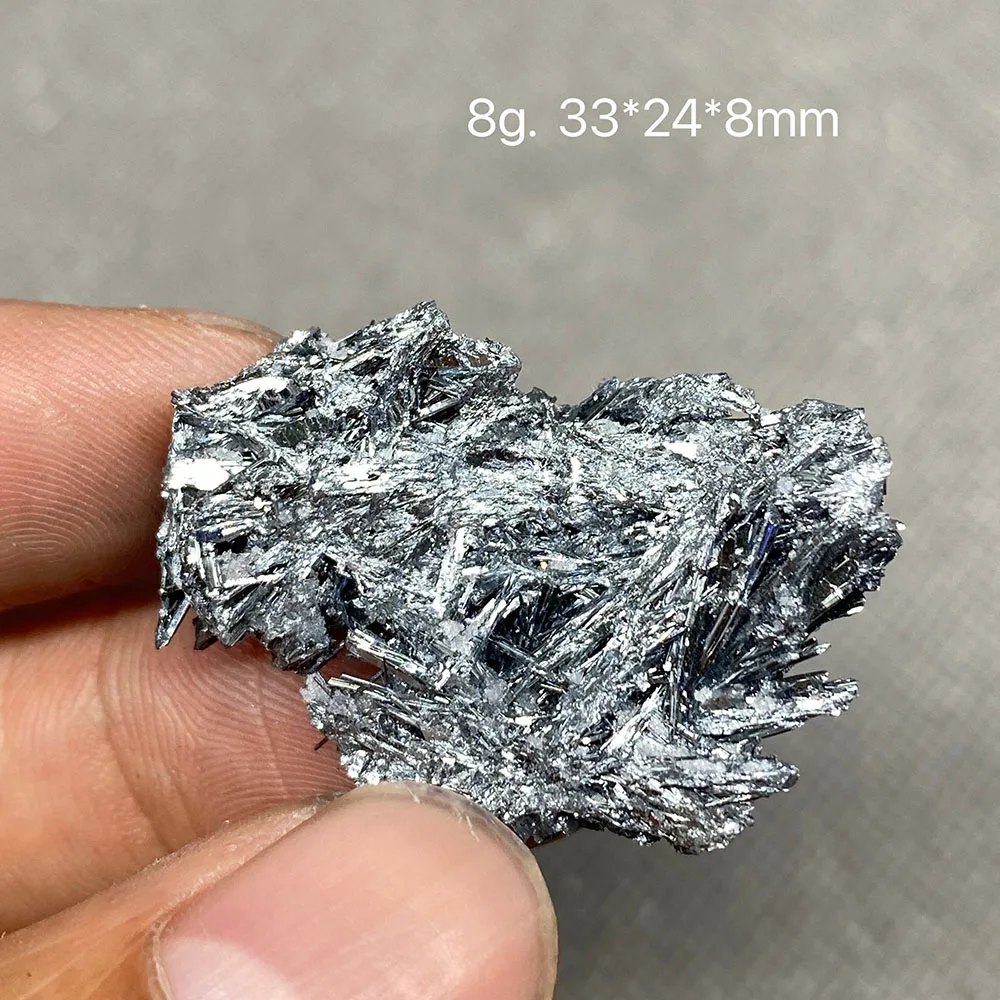 

100% Natural rare Stibnite mineral specimen stones and crystals healing crystals quartz gemstones from China +Box3.5cm