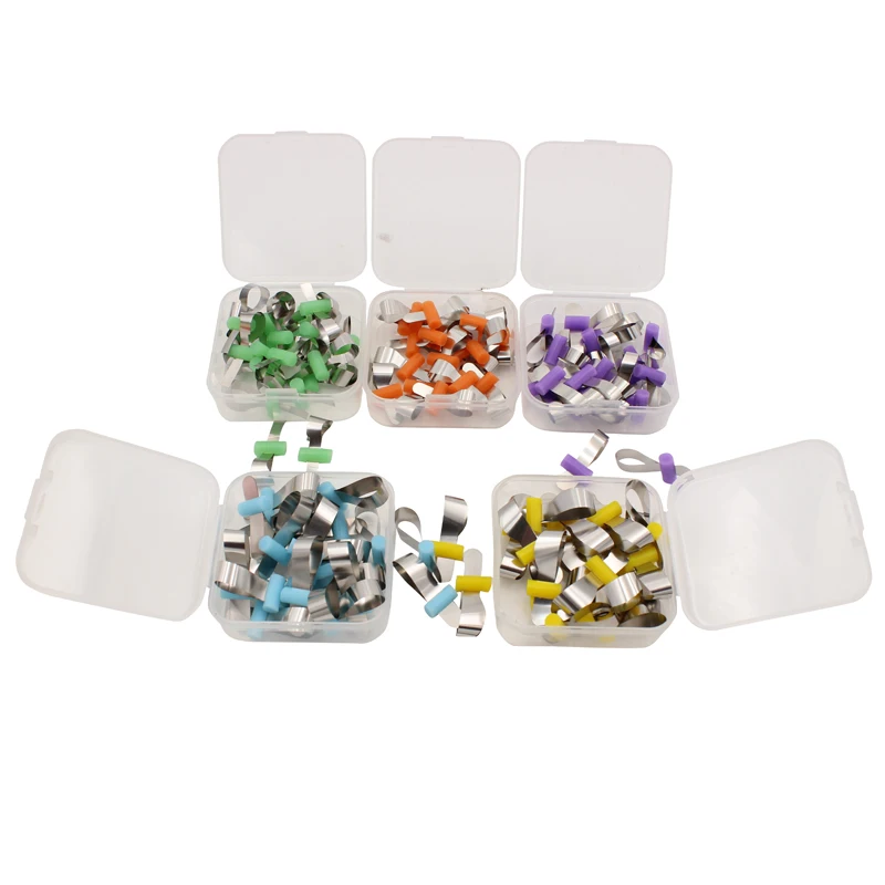 

20pcs/box Dental Forming Sheet Orthodontic Sectional Contoured Metal Matrice with Positioning Dental Tools