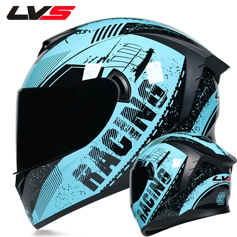 

Full Face Cascos Para Moto Street Racing Motorcyle Helmet Dual Lens with Sun Visor Washable Lining Off Road Motocross for Kids
