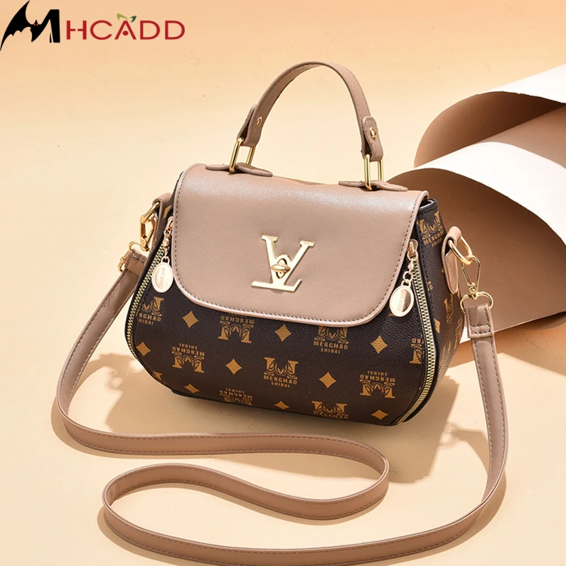 

New 2021 Fashion Printing Leather One-Shoulder Crossbody Totes Diagonal Handbag Women Luxury Designer Bag Purse and Handbags