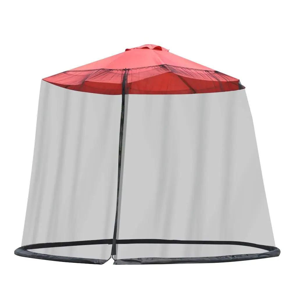 

Large Mosquito Bug Net Parasol Outdoor Lawn Garden Camping Umbrella Sunshade Cover without insects