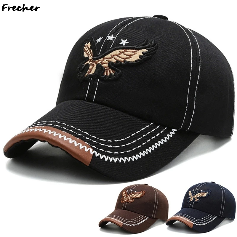 

Men's Baseball Cap 2021 Spring Brand Fashion Embroidered Eagle Men Hat Summer Outdoor Women's Peak Cap