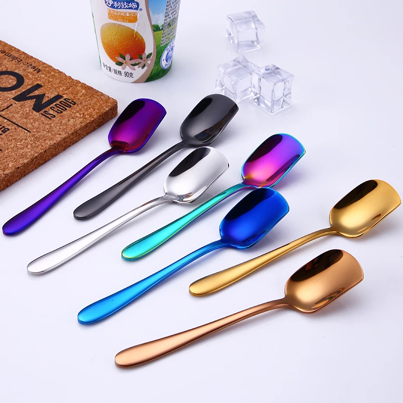 304 нержавеющая сталь Мороженое ложка творческий мешалка кофейная отель