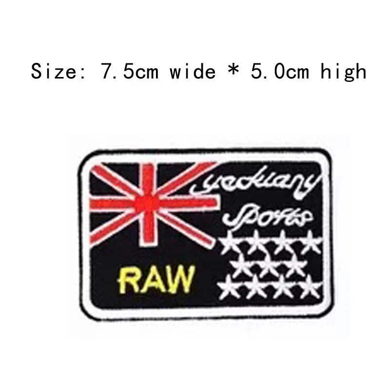 1 шт. НЕОБРАБОТАННАЯ черная вышивка бесплатная доставка для левой груди 7 5 см