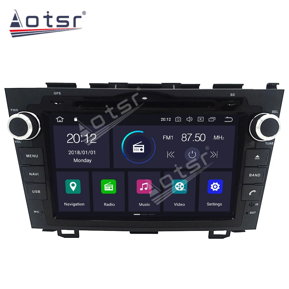 Автомобильный мультимедийный плеер Android 10 0 4 Гб + 64 ГБ DVD-плеер GPS-навигация для Honda