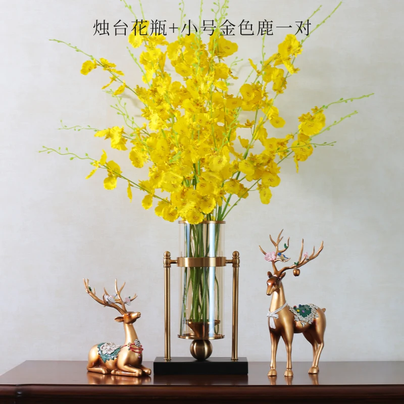 

American elk decoration wine cabinet decoration modern home crafts living room decoration wedding gift fairy garden christmas