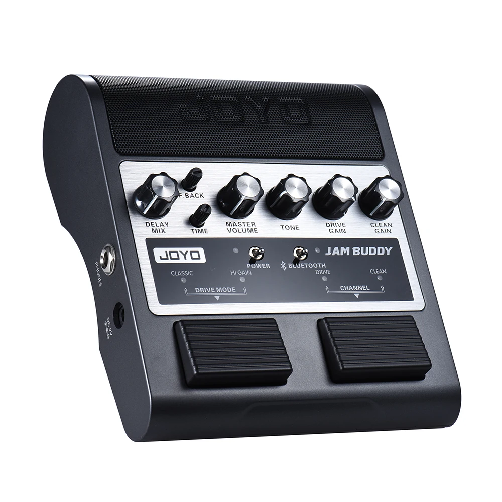 JOYO JAM BUDDY портативный Перезаряжаемый Bluetooth 4,0 двухканальный 2*4 Вт Педальный Стиль Гитарный Усилитель колонка с усилителем с задержкой