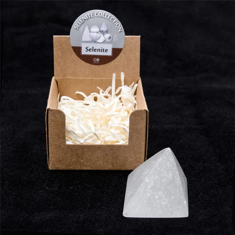 1pc pyramid 1 шт селенитовые камни и минералы натуральное сердце Пирамида любовь кварц исцеляющий украшение - Цвет: 1pc pyramid